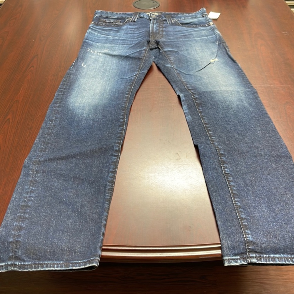 Length 43" Tall Person Big Star Union Vintage Thick Stitch Embroidered